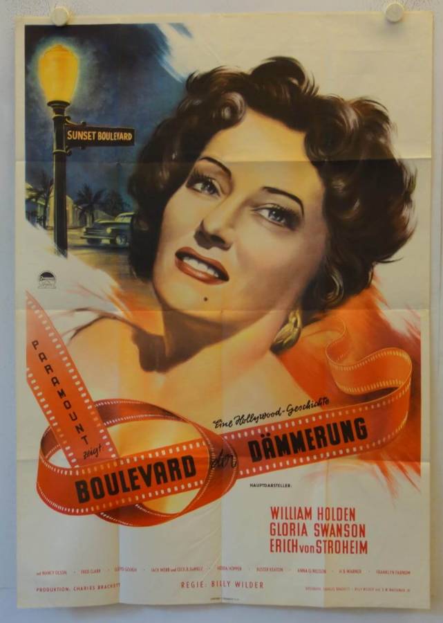 Boulevard der Dämmerung originales deutsches Filmplakat